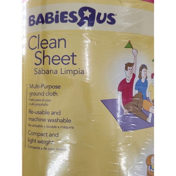 Babies R Us Clean Sheet Ground Cloth XL Multi-Purpose Reusable Liteweight Sealed - Picture 2 of 6